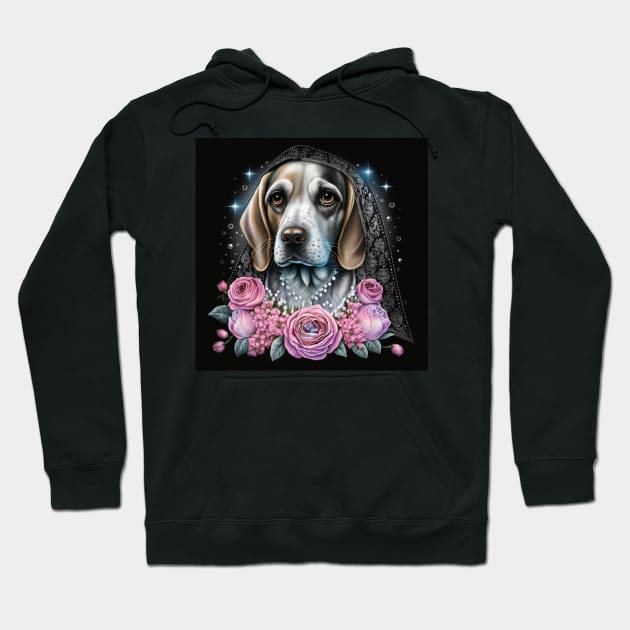 Gothic Beauty Beagle Hoodie by Enchanted Reverie